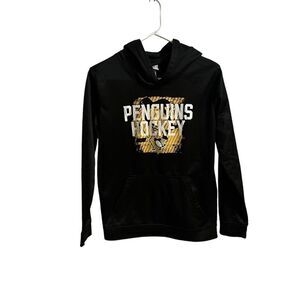 Pittsburgh Penquins NHL Hockey boys hooded sweatshirt size 14/16.